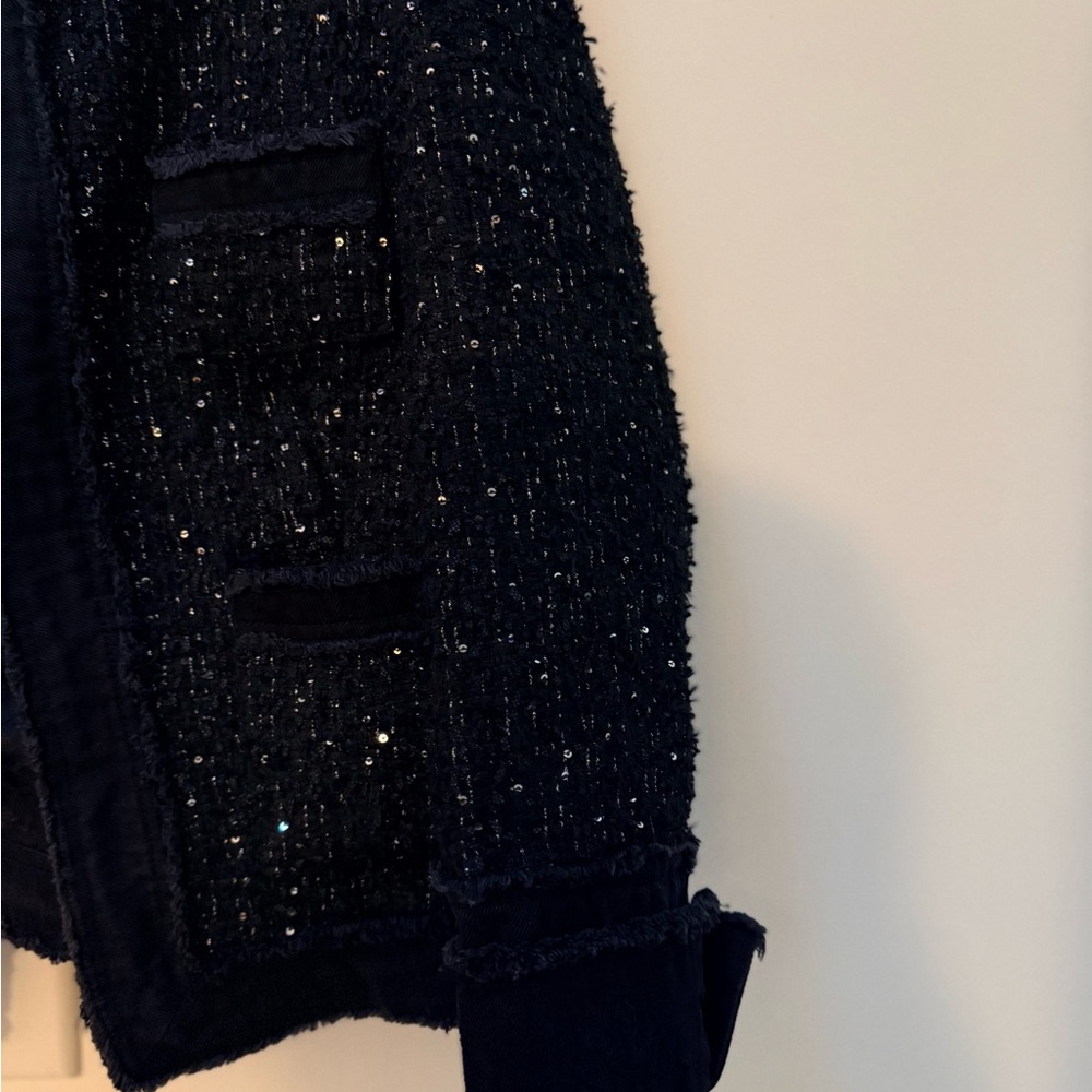 Nanette Lepore Black Tweed Blazer - Picture 5 of 15